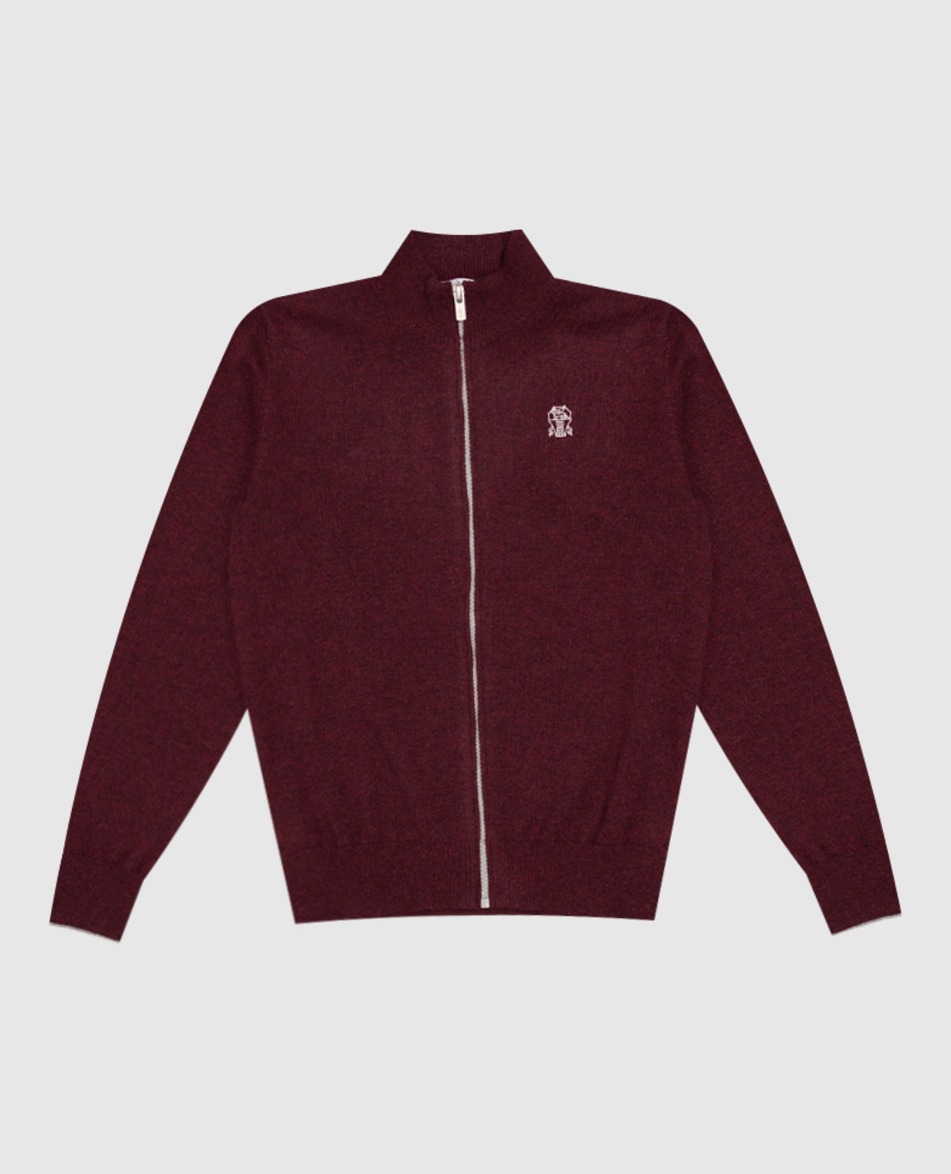 Children's burgundy cashmere cardigan