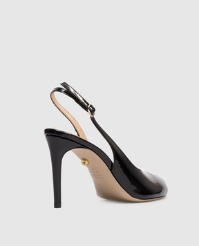 Babe Pay Pls Black patent leather slingbacks 237804LA