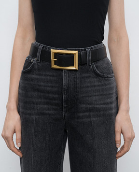 Jimmy Choo Black leather belt ARLIE ARLIEPKR