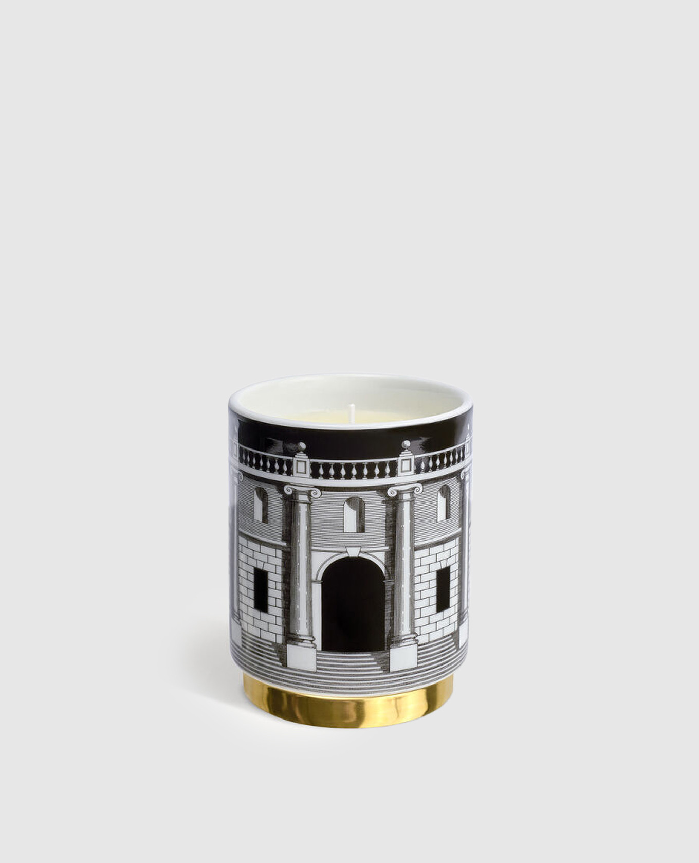 

Architettura scented candle - in a porcelain candlestick Fornasetti, Grey
