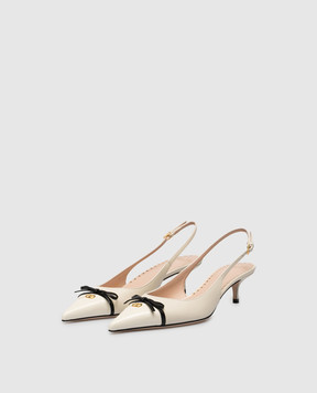 Valentino Bepointy white leather slingbacks 8W2S0LL3DAL
