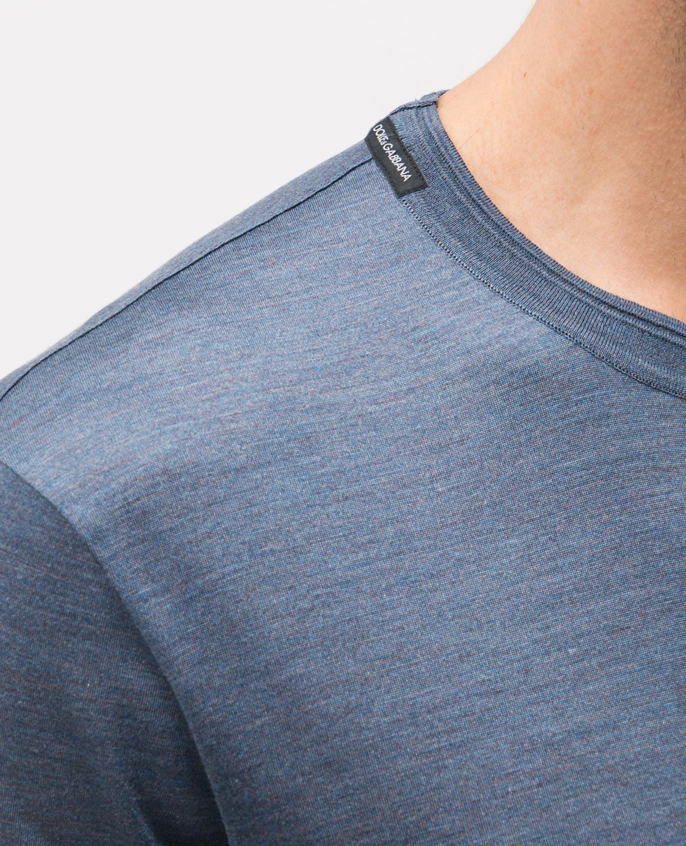 

Blue silk T-shirt Dolce&Gabbana