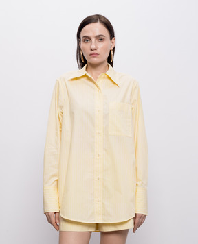 Simkhai Yellow striped Loen shirt 2262240CO