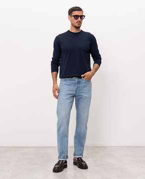 Versace Blue wool jumper 10244381A17823