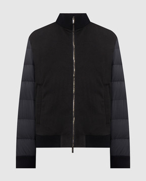 Peserico Blue down jacket with logo patch R52310B6717