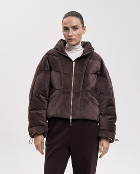 Be Florence Brown corduroy down jacket BE263