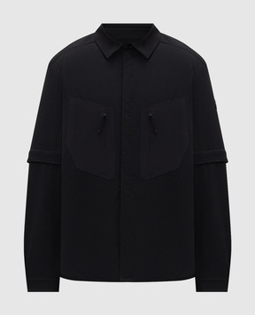 Moncler Black windbreaker with removable sleeves L10912F0000759974