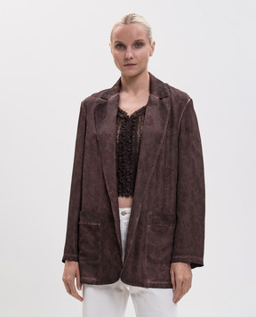 Max & Co Brown jacket with floral pattern MCONUVOLE