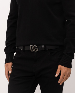 Dolce&Gabbana Black leather belt BC4644AX622