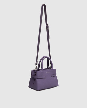 Gianni Notaro Purple Dollaro leather bag 235DOLLARONIKEL