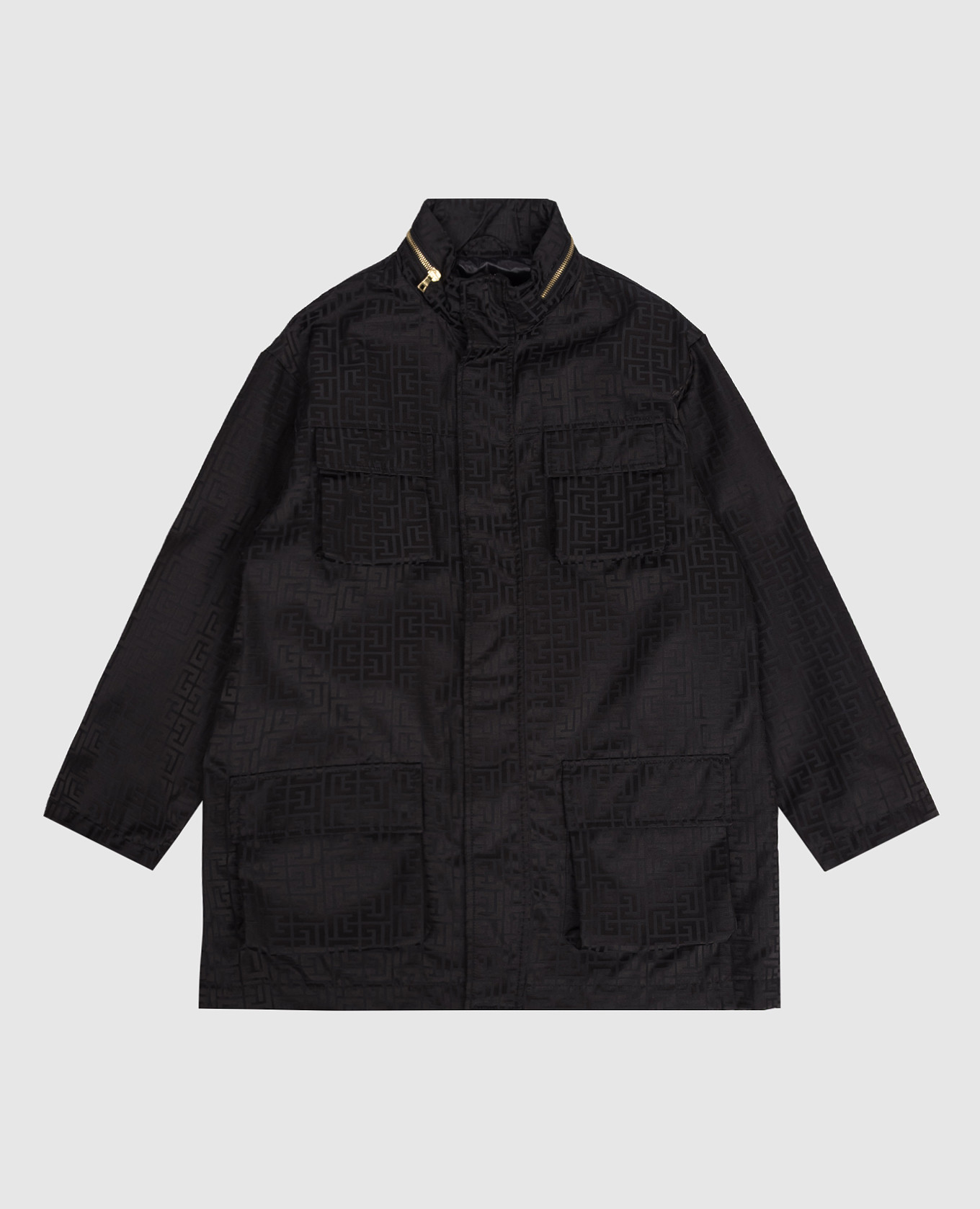 

Children's black jacket with branded pattern Balmain