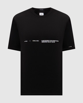 C.P. Company Metropolis Black T-shirt with print LTS058A006370W