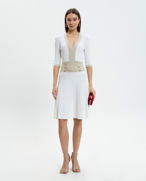 Twinset White dress with lurex 261AP3110