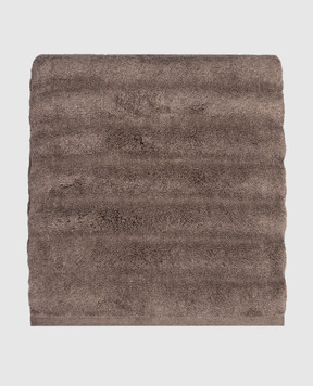 Hamam Brown terry body towel ASH RIBBED ASHRIBBEDBODYTOWEL