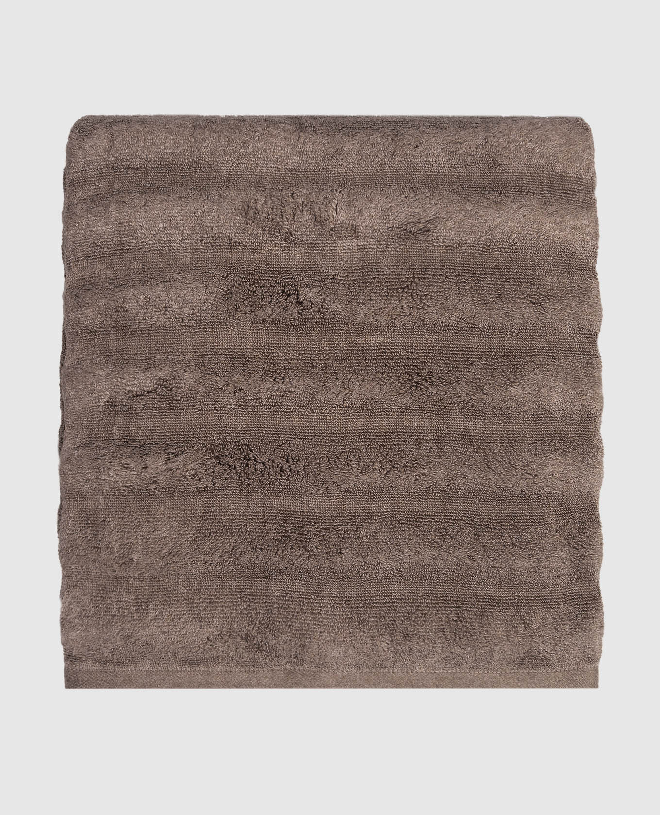 

Brown terry body towel ASH RIBBED Hamam