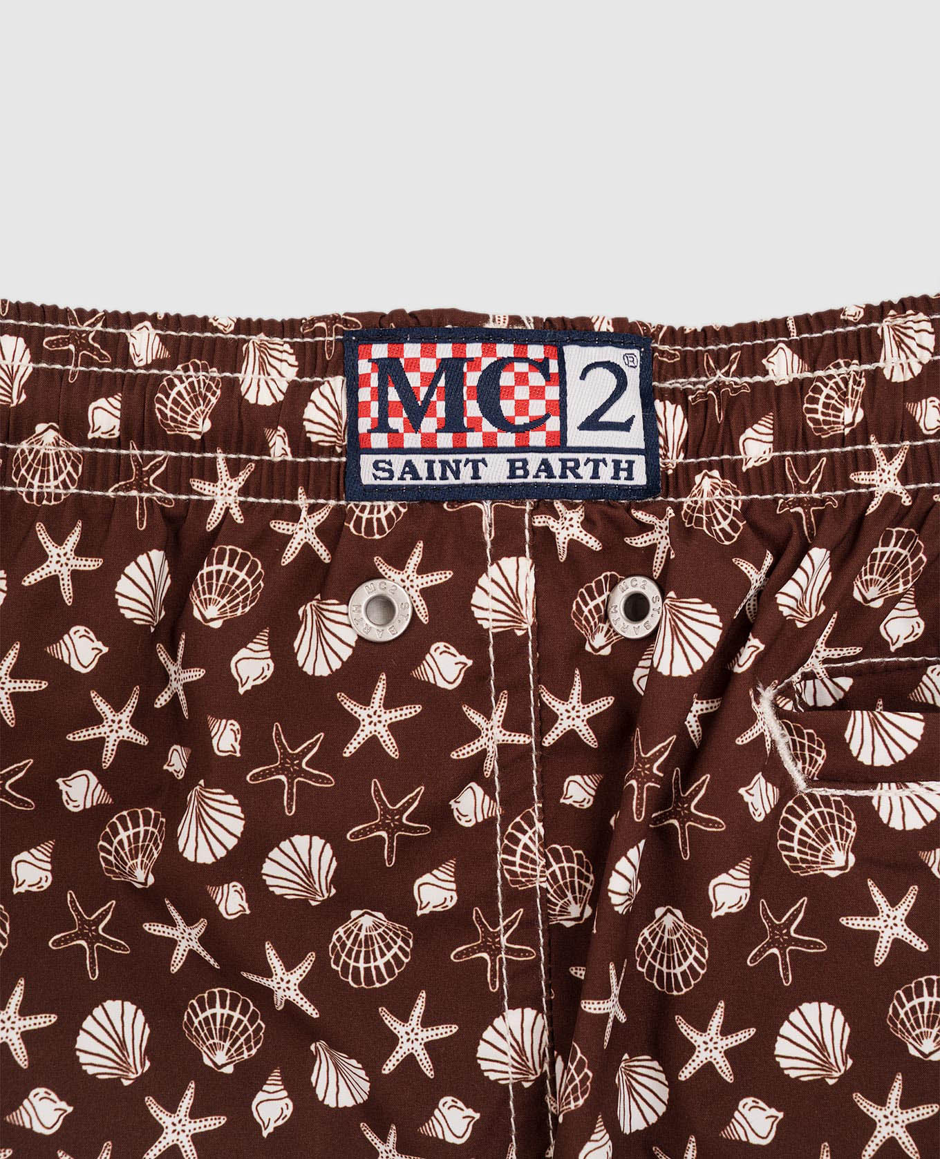

Children's brown Jean swim shorts MC2 SAINT BARTH