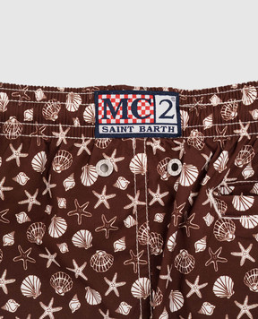 MC2 SAINT BARTH Children's brown Jean swim shorts JEA002203820L
