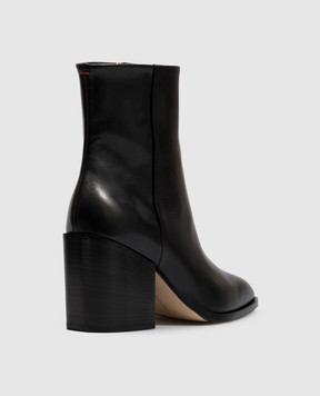 Aeyde Leandra black leather ankle boots ABLVPS70BL0217800001