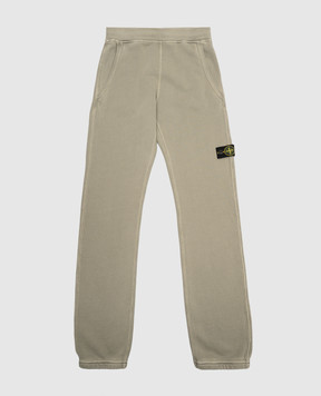 Stone Island Children's khaki sports pants L2S166200004S042514