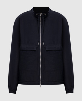 Peserico Blue jacket with chain A2512901939