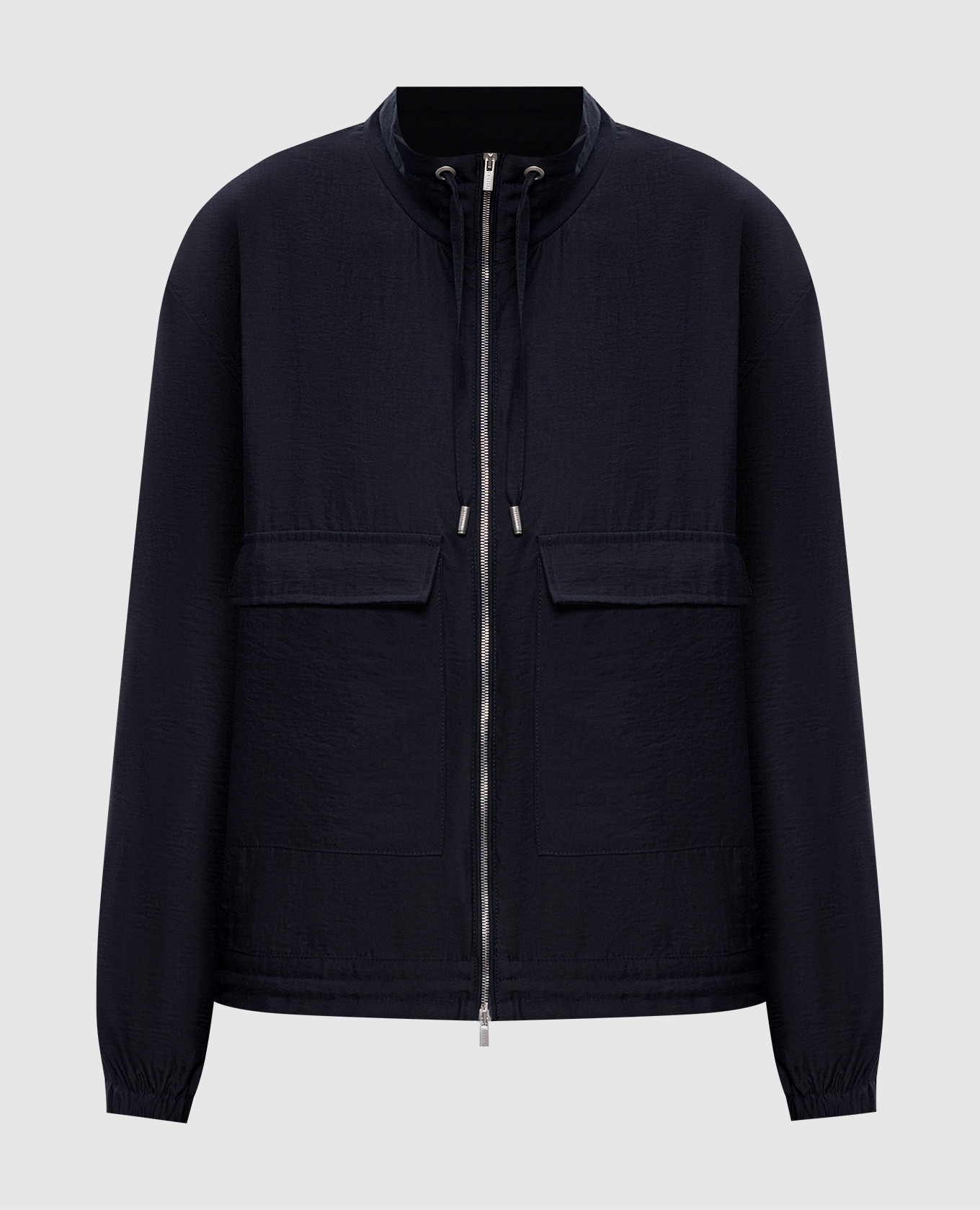 Blue jacket with chain