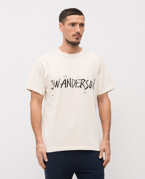 JW Anderson Beige T-shirt with logo JT0307PG1936