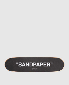 Off-White Sandpaper Skateboard and Heritage Bag Set OHZM005T25MAT002OMNL02