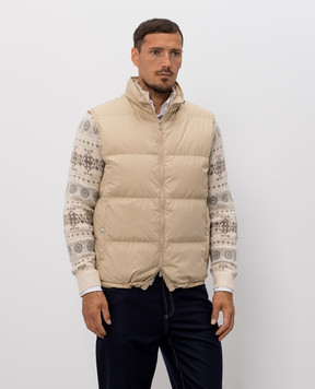 Brunello Cucinelli Beige down vest MV4081611
