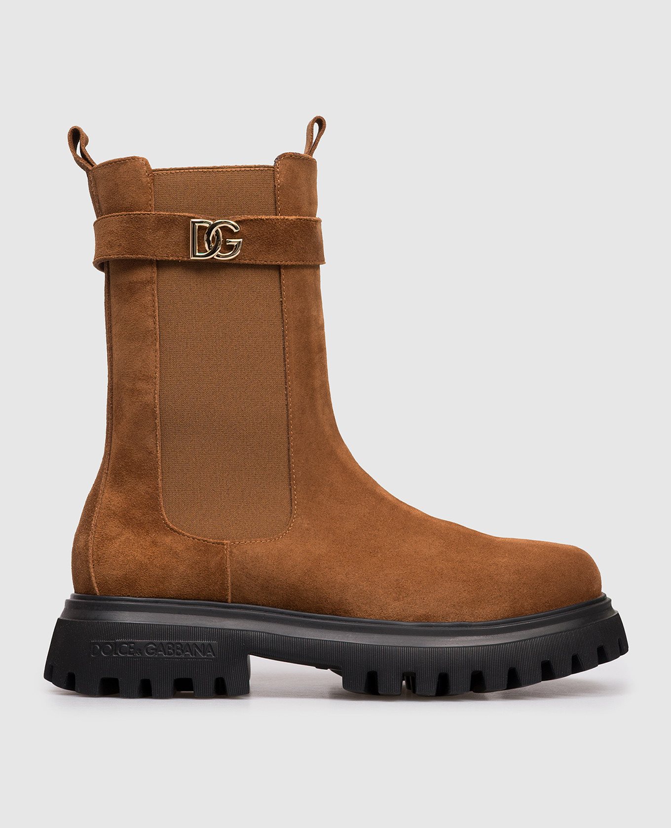 

Children's brown suede boots with fur Dolce&Gabbana