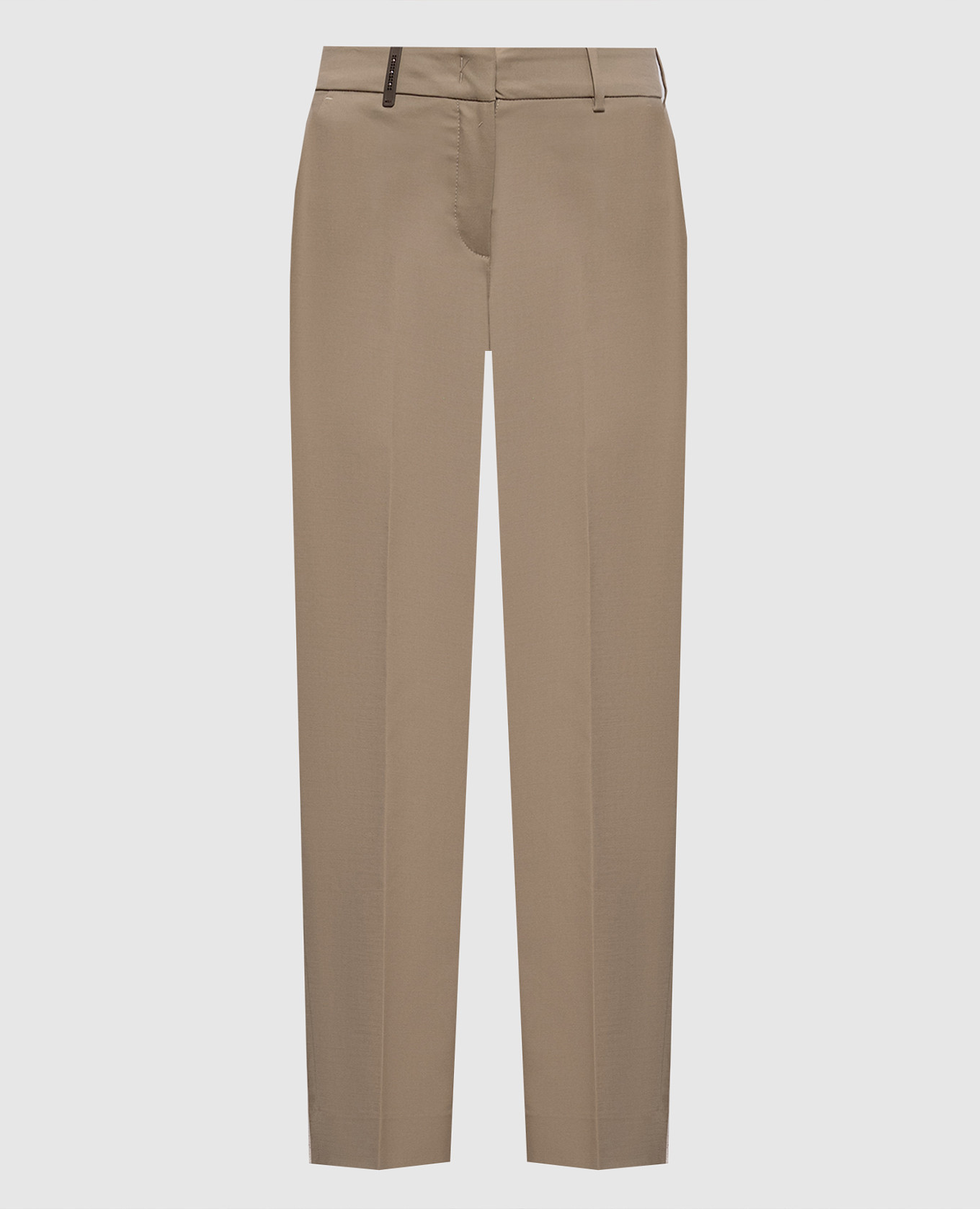 Khaki pants with patch