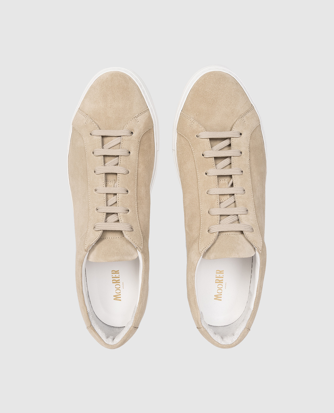 Beige suede sneakers BOLDINI MooRER 4