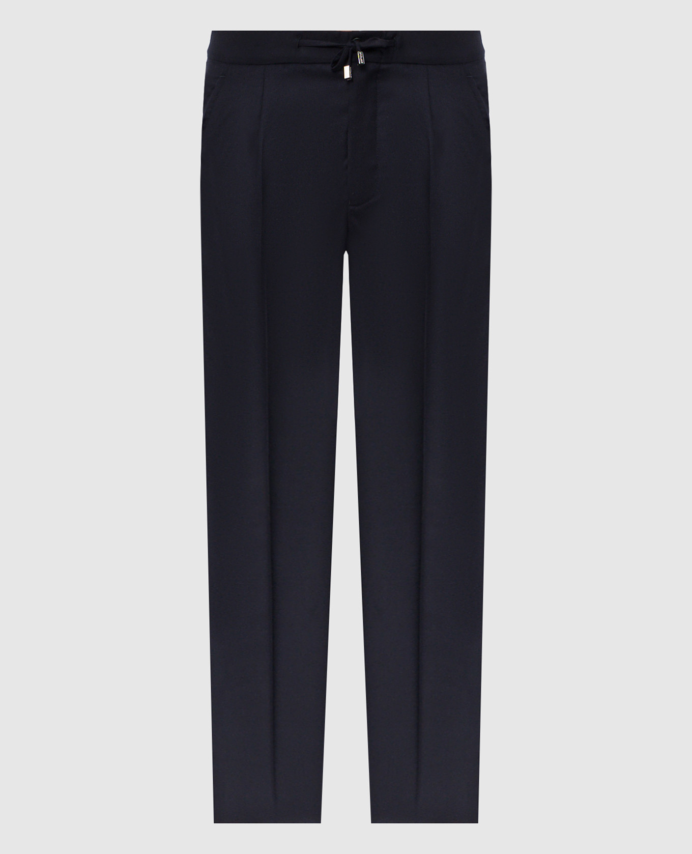 Blue cashmere pants