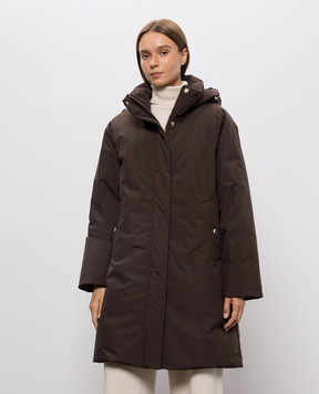 MooRER Brown down jacket NIXIE NIXIESTP