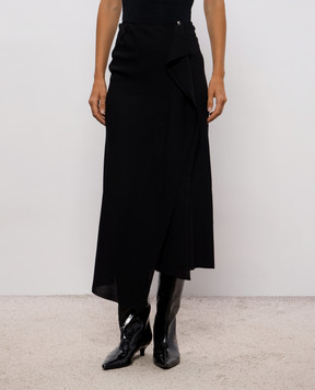 The Attico Black wool skirt 261WCS00320VVV116AA