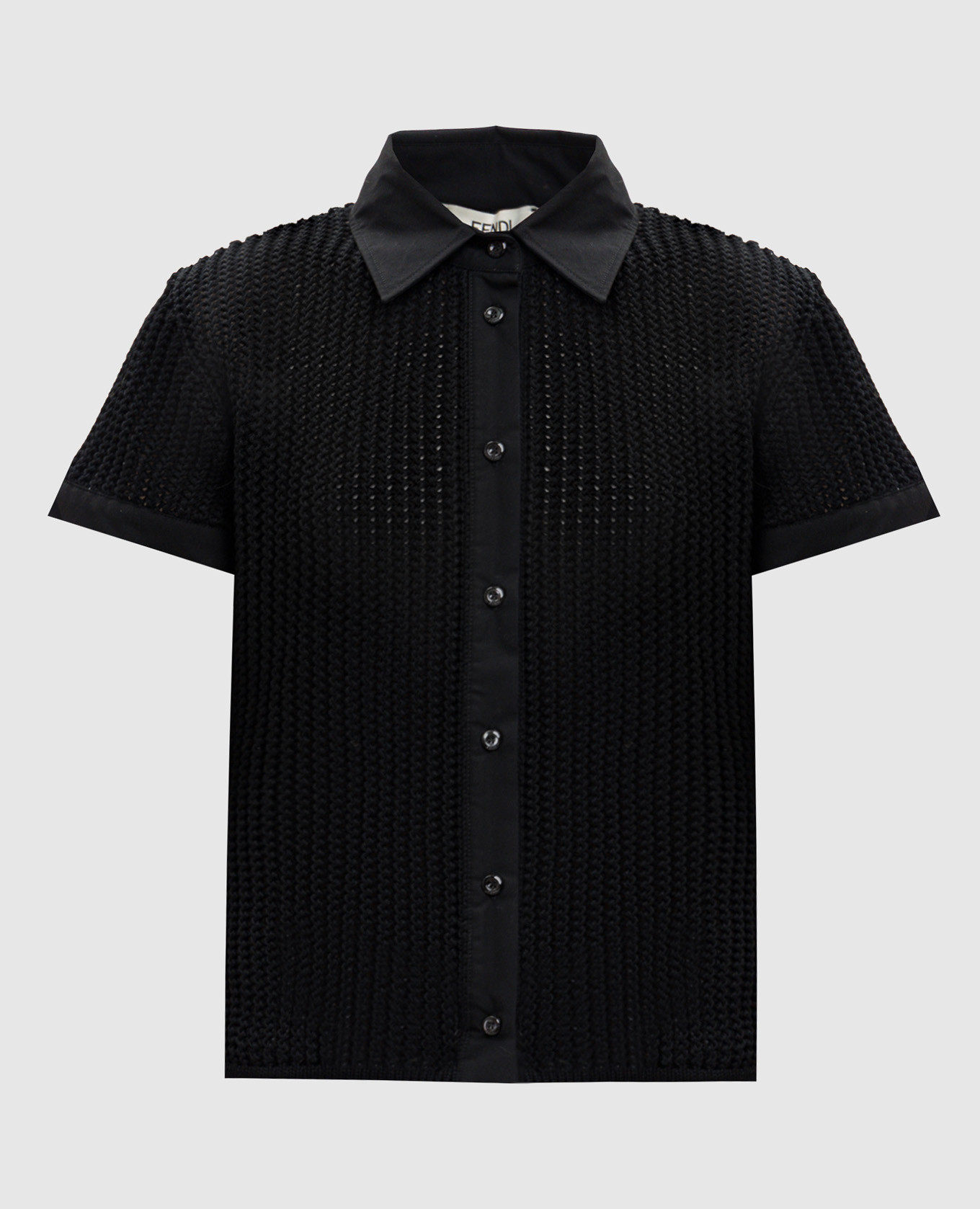 Black short-sleeved shirt Fendi