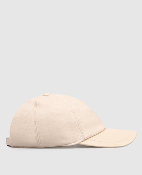 Peserico Beige combination cap with lurex A36218C0RCC778