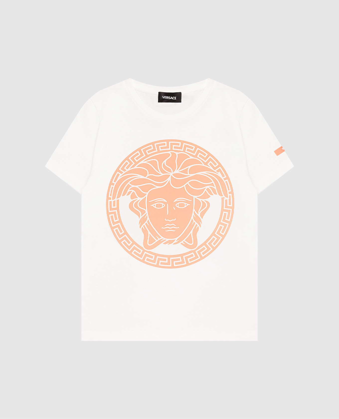 

Children's white T-shirt with print Versace