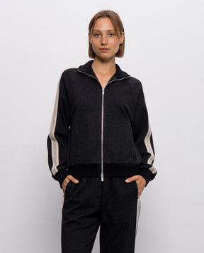 Peserico Grey sports jacket with braid A12583J0C5033
