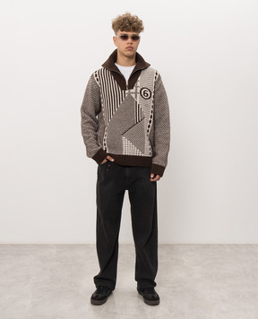 Maison Margiela MM6 Brown wool sweater SH2GL0015M13354