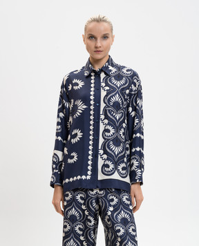 Max Mara Weekend Blue silk blouse WKDLASTRA WKDLASTRA