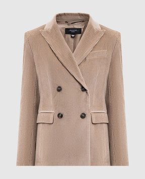 Max Mara Weekend Beige double-breasted corduroy jacket KATANGA KATANGA