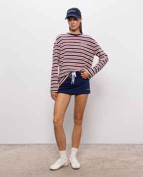 Sporty & Rich White striped long sleeve top TO12485326ST74