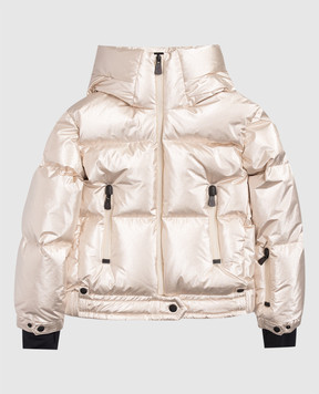 Moncler Grenoble ENFANT Violette children's beige ski down jacket K29571A00009598UZ1214