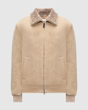Cashmere&Whiskey Beige wool jacket U636I26