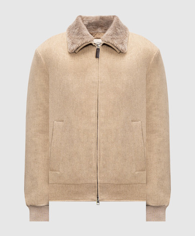 Beige wool jacket