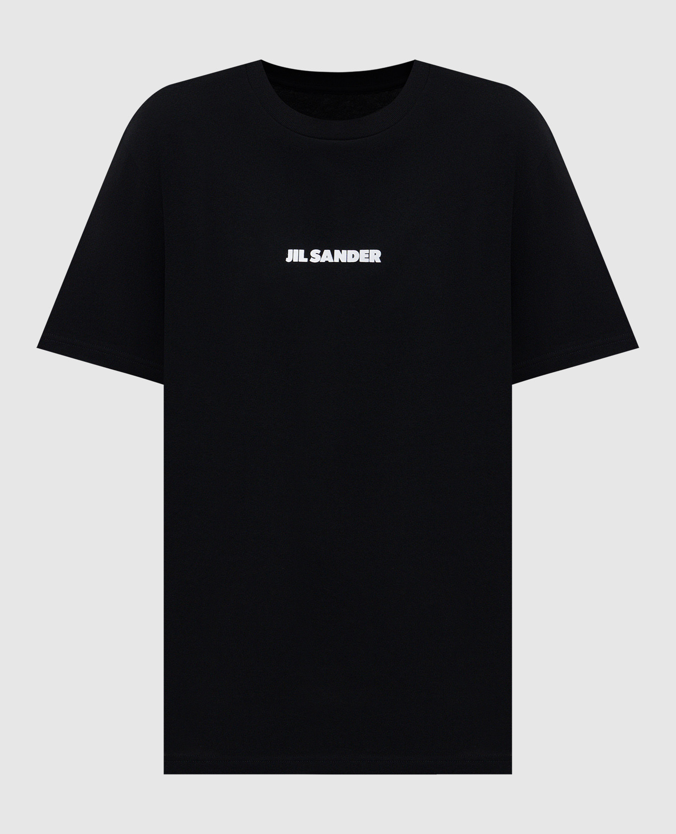 

Black T-shirt with logo Jil Sander