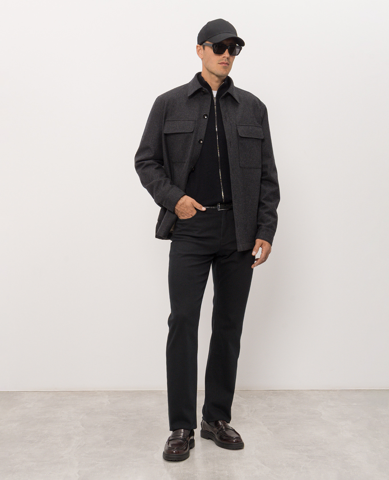 Black jeans with logo patch Agnona 2