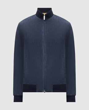 Stefano Ricci Blue suede jacket M7J5100290SUEJI3
