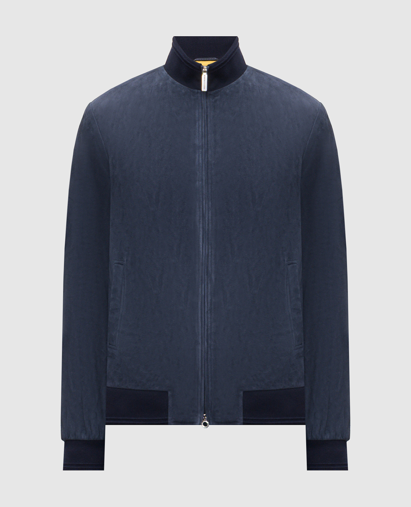 Blue suede jacket