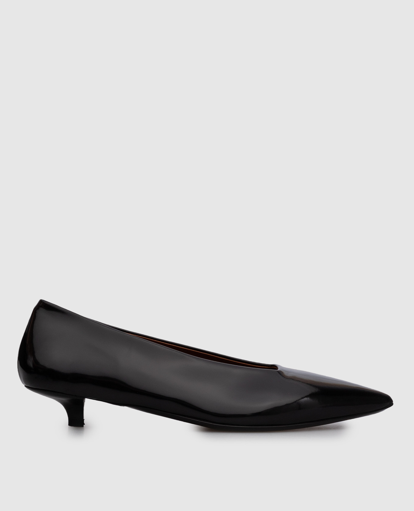 Black leather glossy shoes Spino Marsell